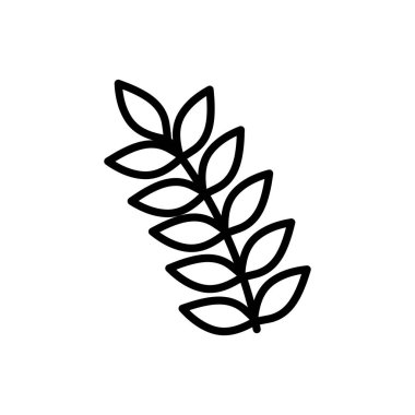 Dal doğayı beyaz arka planda kalın bir çizgide bırakır