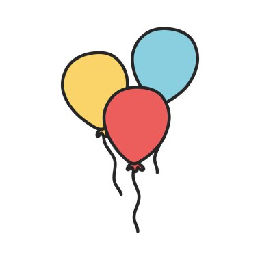 Bir sürü balon süsleme partisi kutlaması.