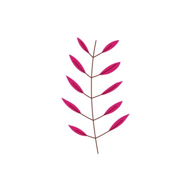 İzole edilmiş yapraklar vektör tasarımı çiziyor