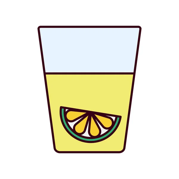 Disegno vettoriale isolato di succo di limonata — Vettoriale Stock