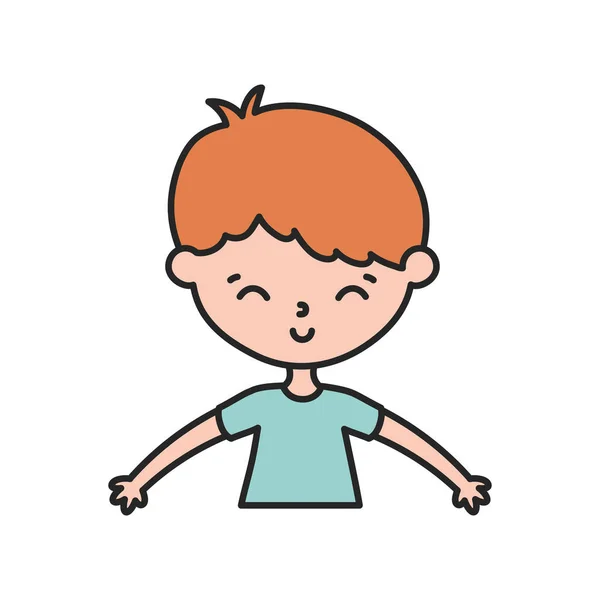 Isolerad pojke tecknad vektor design — Stock vektor