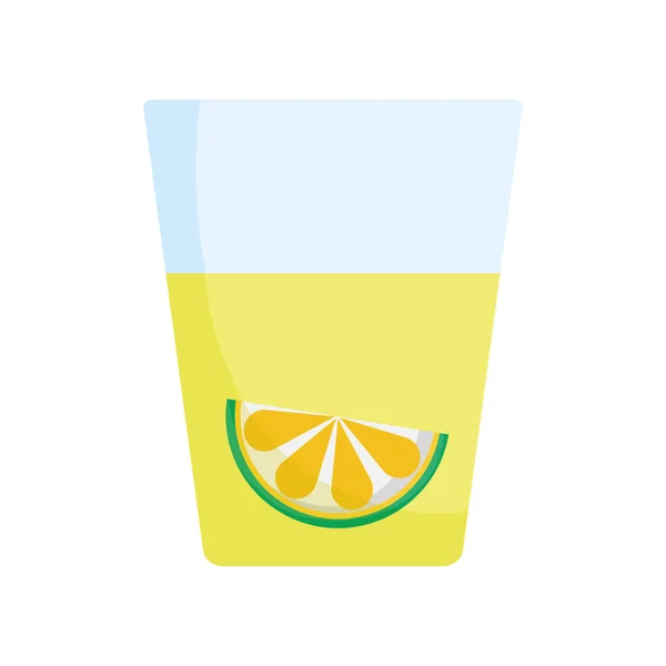 Diseño vectorial aislado de zumo de limón — Vector de stock