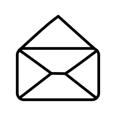 Zarf ileti e- posta simgesini kalın satır aç