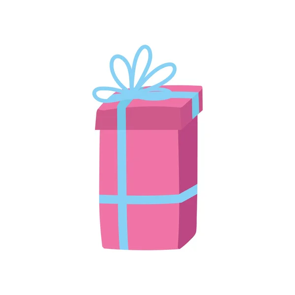 Decorative gift box surprise ornament icon — Stock Vector