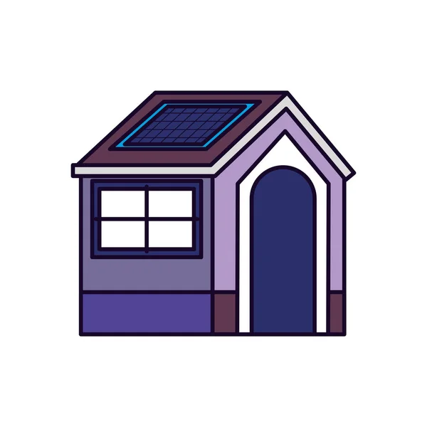 House facade architecture cartoon icon — Stock Vector