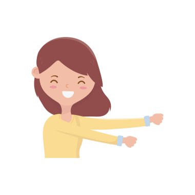 Avatar kadın kişi vektör tasarımı