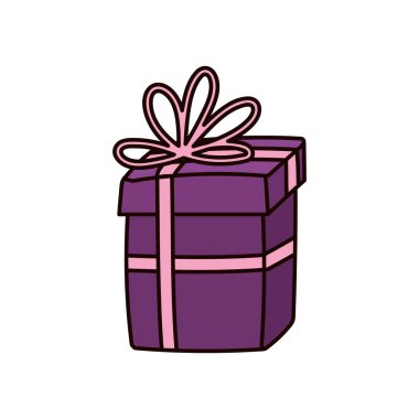 Dekoratif hediye kutusu süsü simgesi