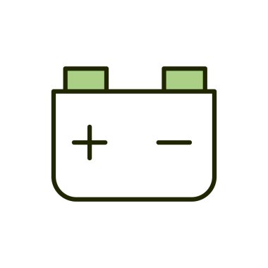 battery charge energy environment ecology line and fill