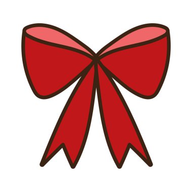 gift bow decoration ornament icon thick line