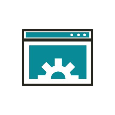 homepage settings web development icon line and fill