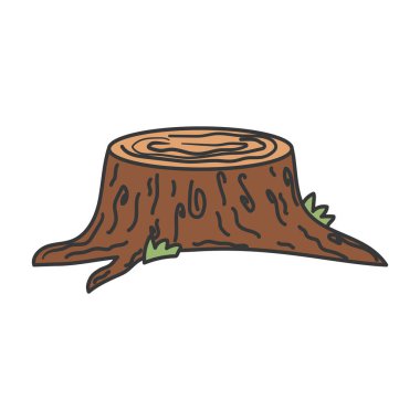 Ağaç gövdesi beyaz arkaplanda doğayı bırakır