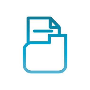 folder file user interface blue gradient