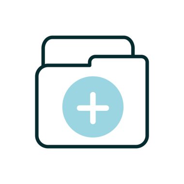 folder file equipment medical icon line fill