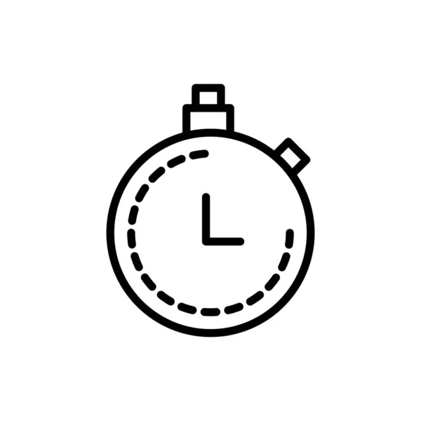 Chronometer time architecture icon line style — 图库矢量图片