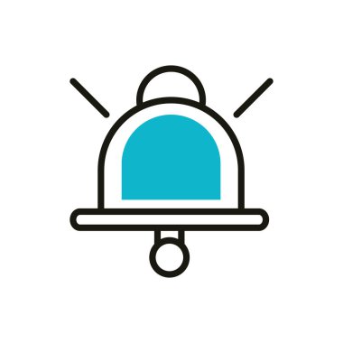 bell notification social media icon line and fill