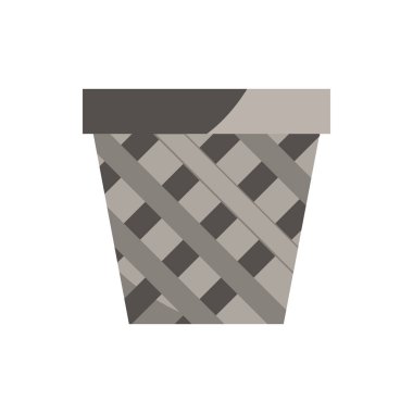 Çöp kutusu ofis işi ekipman simgesi