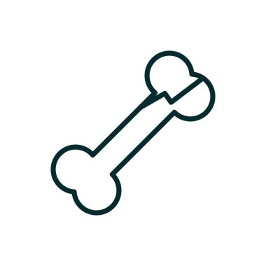 Kemik X ışını kırılma ekipmanı tıbbi çizgi simgesi