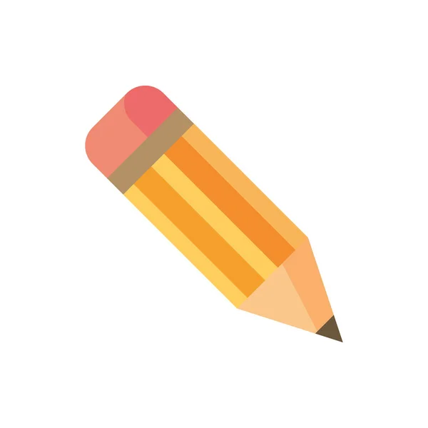 Scrittura matita scuola e istruzione icona — Vettoriale Stock