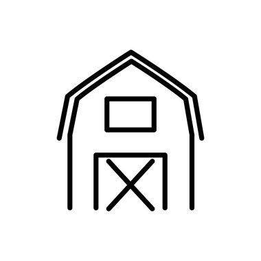 ahır çiftliği kırsal tarım kalın çizgi