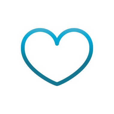 kalp kullanıcı arayüzü mavi gradyan gibi