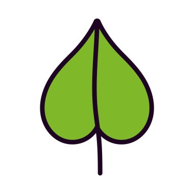 leaf foliage botanical nature icon design