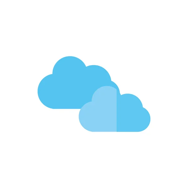 Icono de la estrategia de negocio de datos de computación nublada — Archivo Imágenes Vectoriales
