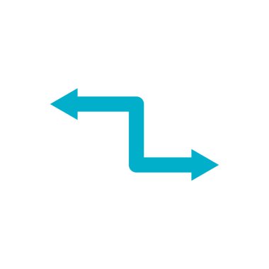 Isolated blue arrows icon vector design