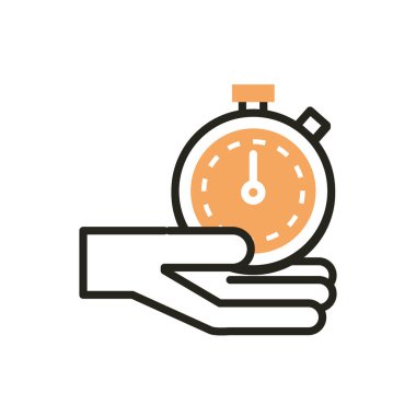 Kronometre web geliştirme simgesi satırı ve doldur