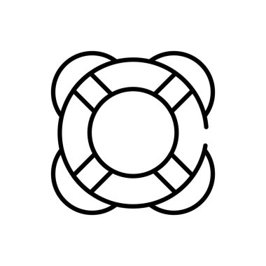 maritime lifebuoy tourism travel thick line