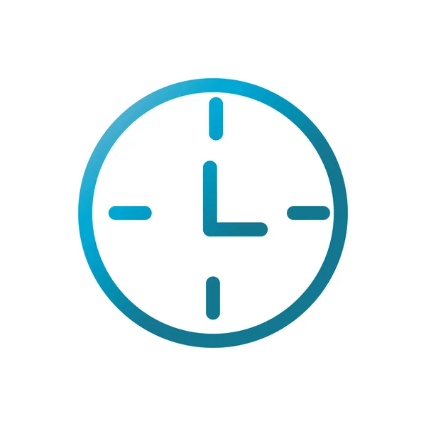 Tempo de clock interface do usuário gradiente azul —  Vetores de Stock