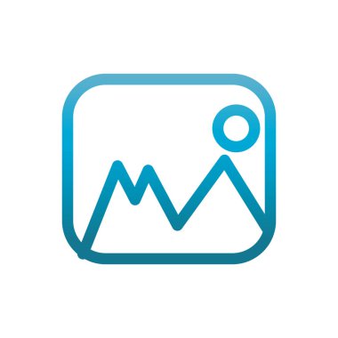 picture gallery user interface blue gradient