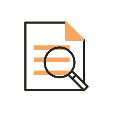 data analysis web development icon line and fill