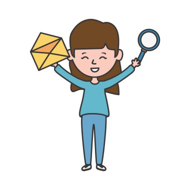 Avatar kadın kişi vektör tasarımı