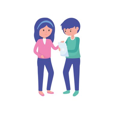 Tablet eğitimi almış kız ve erkek öğrenciler İnternet 'te öğreniyor