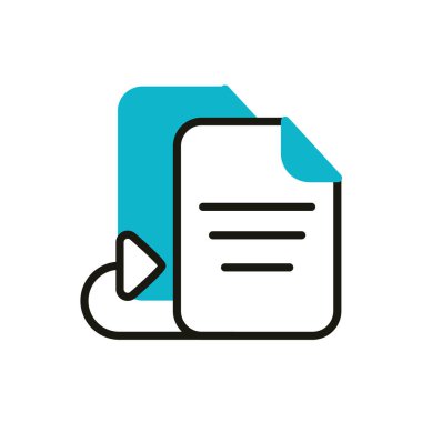 veri sosyal medya simgesi satırı ve doldur