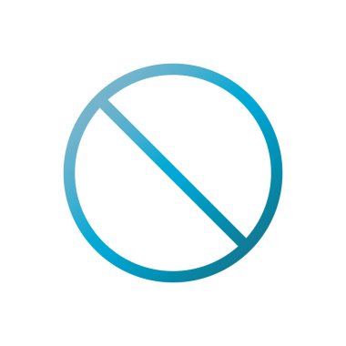 kullanıcı arayüzü yasaklanmış sembol mavi gradyan