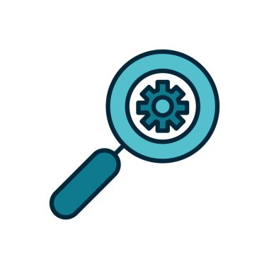 nesneler satırının büyüteç analizi interneti ayarlanıyor ve simgeyi doldur