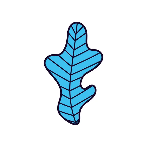 Icono de la ecología de hojas azules — Vector de stock