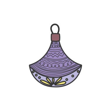 Mutlu noeller, renkli balo dekorasyonunu kutlayın.