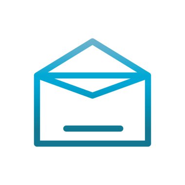 email message user interface blue gradient