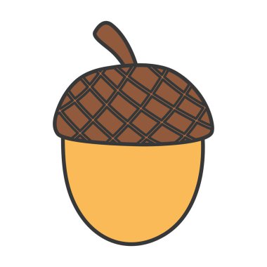 meşe palamudu meyvesi sonbahar ikonu