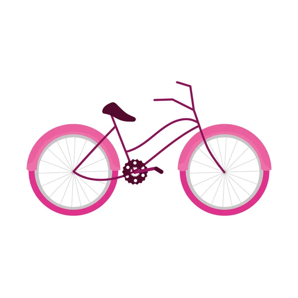 Bicycle transport activity recreation icon — Stock Vector