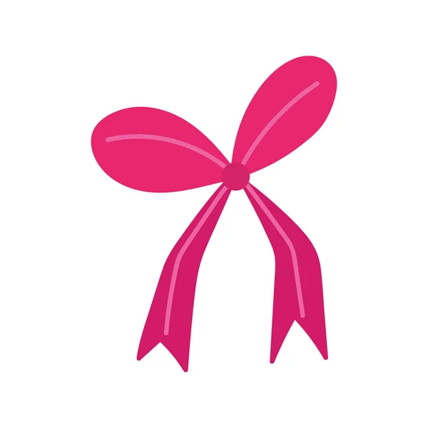 Gift bow decoration ornament icon — Image vectorielle