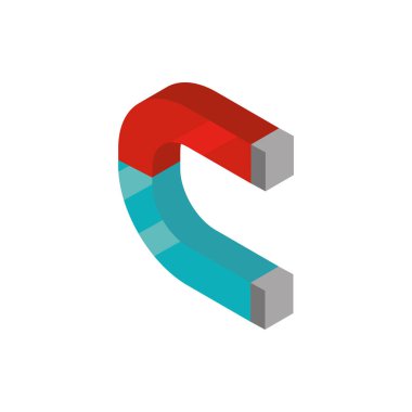 attraction sign social media isometric icon