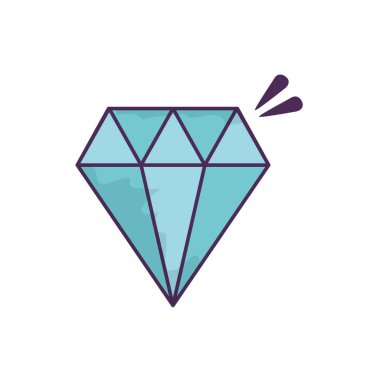 diamond jewelry luxury icon on white background