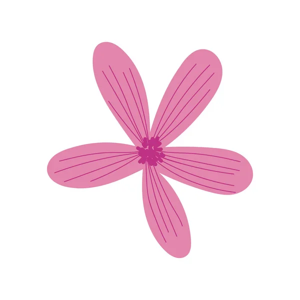 Ізольований малюнок квітки Векторний дизайн — стоковий вектор