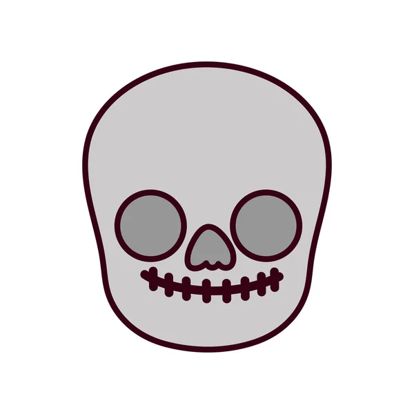 Geïsoleerde Mexicaanse schedel ontwerp — Stockvector