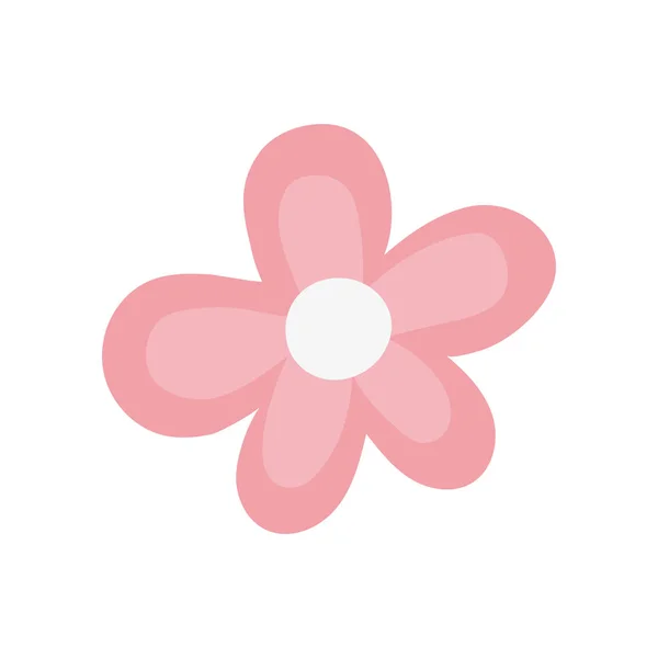 Diseño de vectores de adornos de flores aisladas — Vector de stock