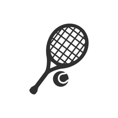 Isolated tennis racket flat vector design