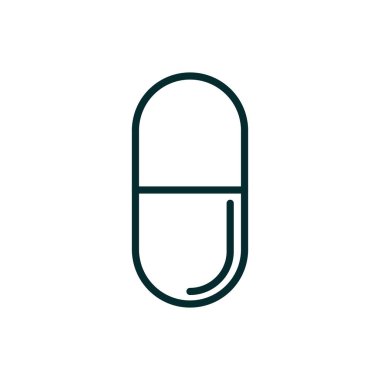 capsule medicine medical icon line